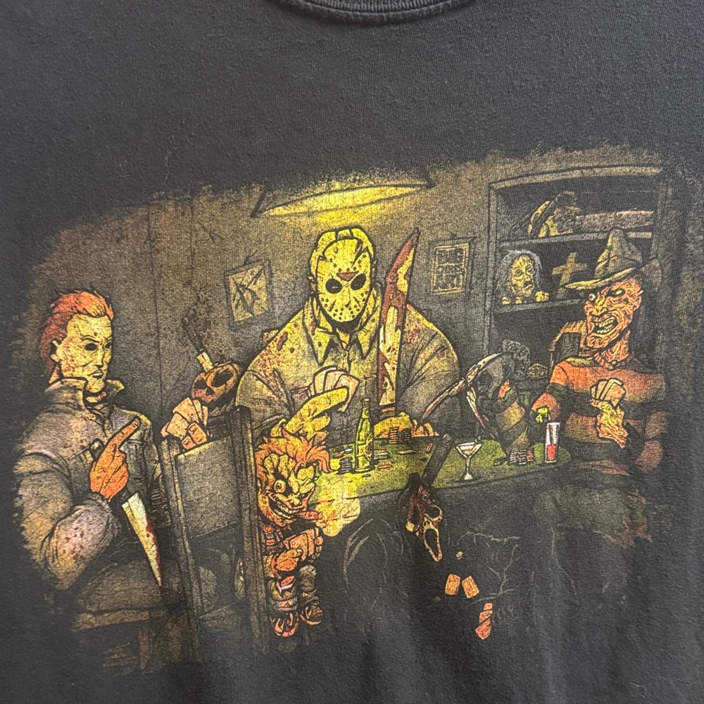 Black Graphic Horror T-Shirt